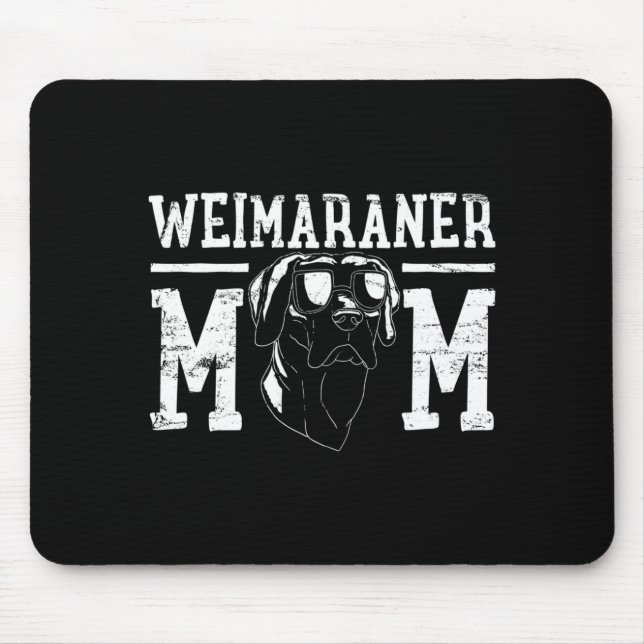 Weimaraner Dog Mum Mama Gift Performance Mouse Mat (Front)