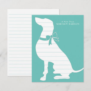Weimaraner Dog Puppy Thank You Card
