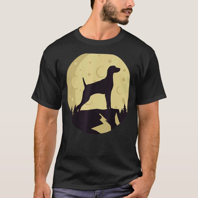 Weimaraner Dog Retro 3 T-Shirt (Front)