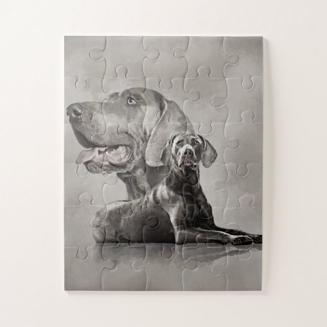 Weimaraner Dogs Collage #2 Jigsaw Puzzle (Vertical)