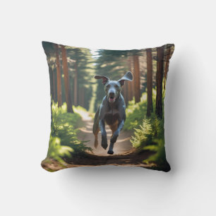 Weimaraner Elegant Throw Pillow