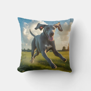 Weimaraner Elegant Throw Pillow
