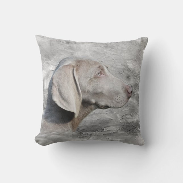 Weimaraner face cushion (Front)