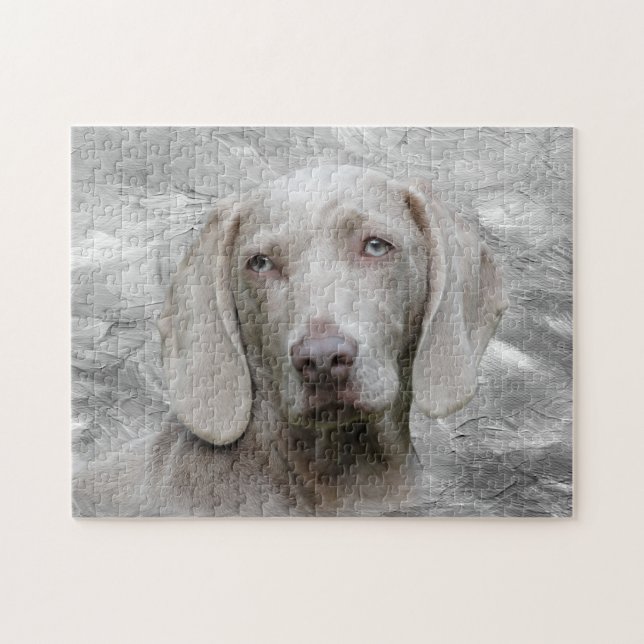 Weimaraner face jigsaw puzzle (Horizontal)