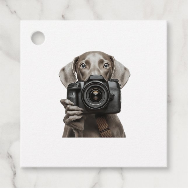 Weimaraner  favour tags (Front)