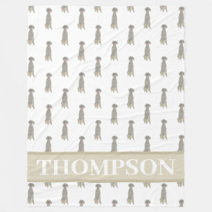 Weimaraner Fleece Blanket