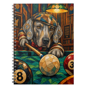 Weimaraner, Geometric Mosaic Notebook