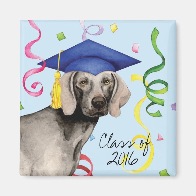 Weimaraner Graduate Magnet (Front)