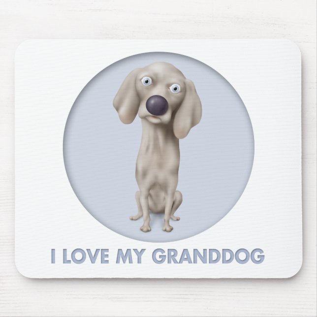 Weimaraner Granddog Mouse Mat (Front)