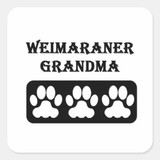 Weimaraner Grandma Square Sticker