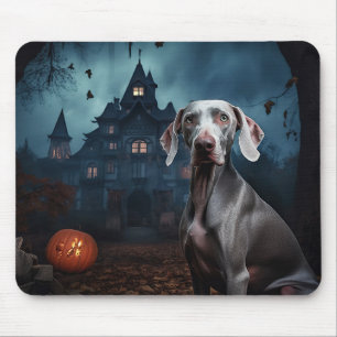 Weimaraner Halloween Scary Mouse Mat