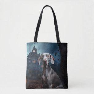 Weimaraner Halloween Scary Tote Bag