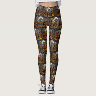 Weimaraner Halloween Spooky  Leggings