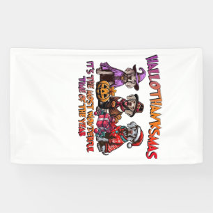 Weimaraner Halloween Thanksgiving Christmas Oversi Banner