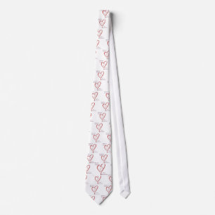 Weimaraner Heart Belongs Tie
