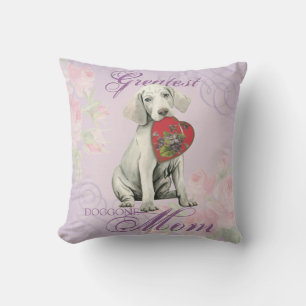 Weimaraner Heart Mum Cushion