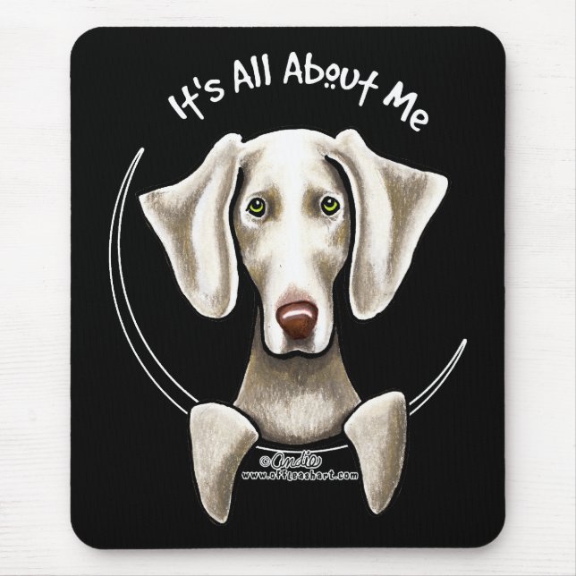 Weimaraner IAAM Mouse Mat (Front)
