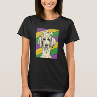 Weimaraner Jester Mardi Gras Dog Mom or Dad T-Shirt