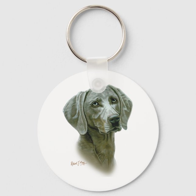 Weimaraner Key Ring (Front)