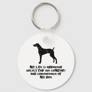 Weimaraner Key Ring