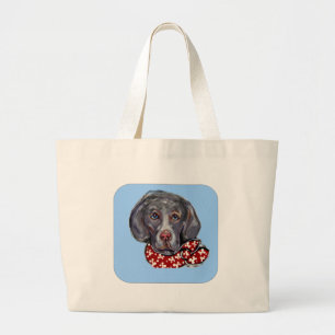 Weimaraner Large Tote Bag