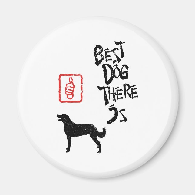 Weimaraner Long-Coated Magnet (Front)