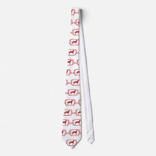Weimaraner Long-Coated Tie