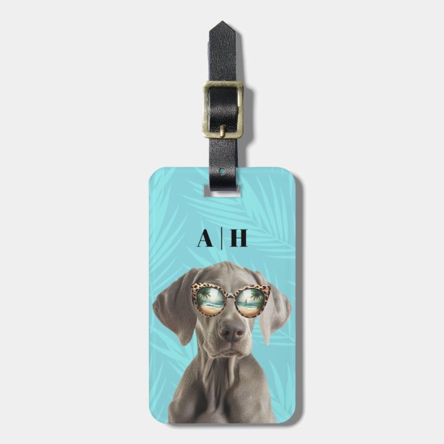 Weimaraner Luggage Tags (Front Vertical)