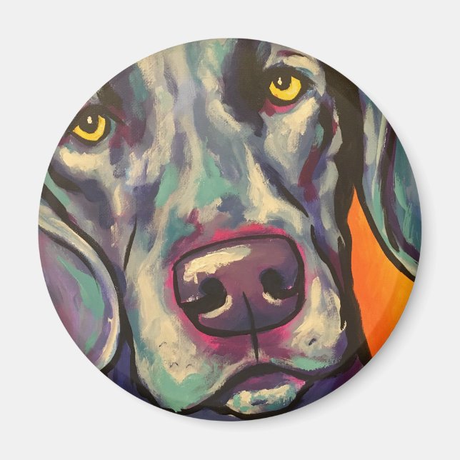 weimaraner magnet (Front)