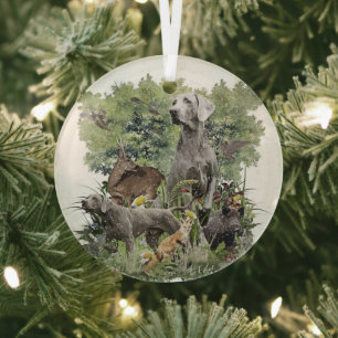 Weimaraner   metal ornament