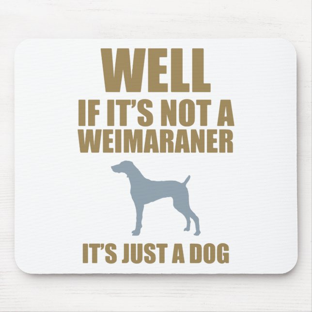Weimaraner Mouse Mat (Front)