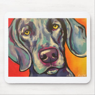 weimaraner mouse mat
