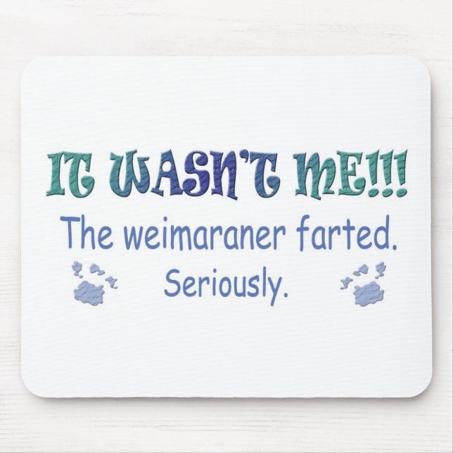 Weimaraner Mouse Mat (Front)