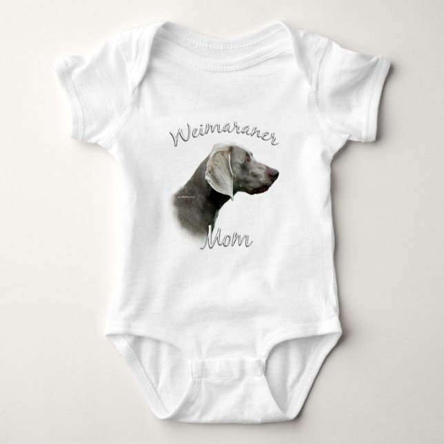 Weimaraner Mum 2 Baby Bodysuit (Front)