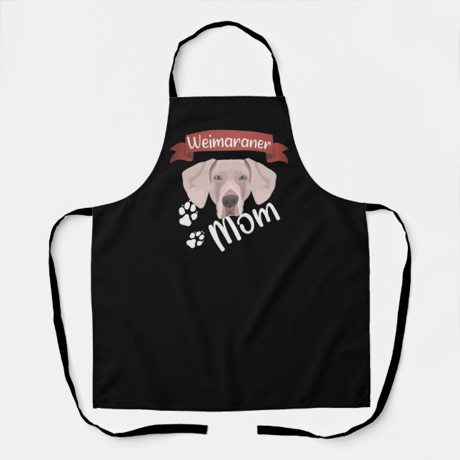 Weimaraner Mum, Dog Mum Apron (Front)