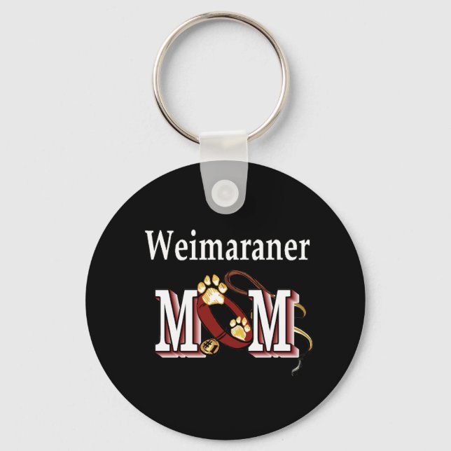 weimaraner mum Keychain (Front)