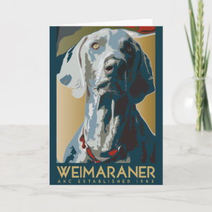 Weimaraner Nation: 1943 Weimaraner Card