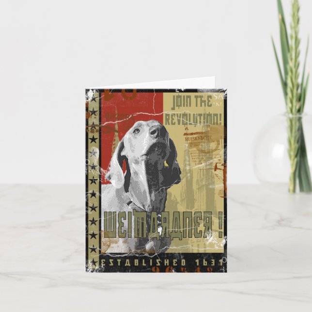 Weimaraner Nation : Vintage Weimaraner! Card (Front)