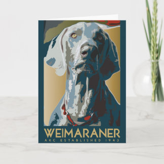 Weimaraner Nation: Weimaraner 1943 Card