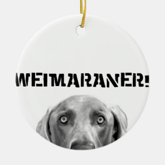 Weimaraner Nation : Weimaraner In A Box! Ceramic Tree Decoration