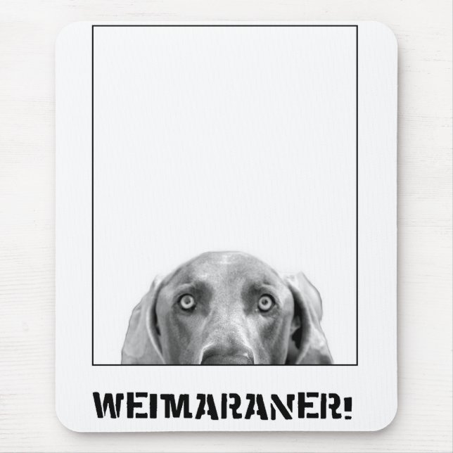 Weimaraner Nation : Weimaraner In A Box! Mouse Mat (Front)