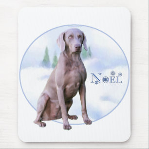 Weimaraner Noel Mouse Mat