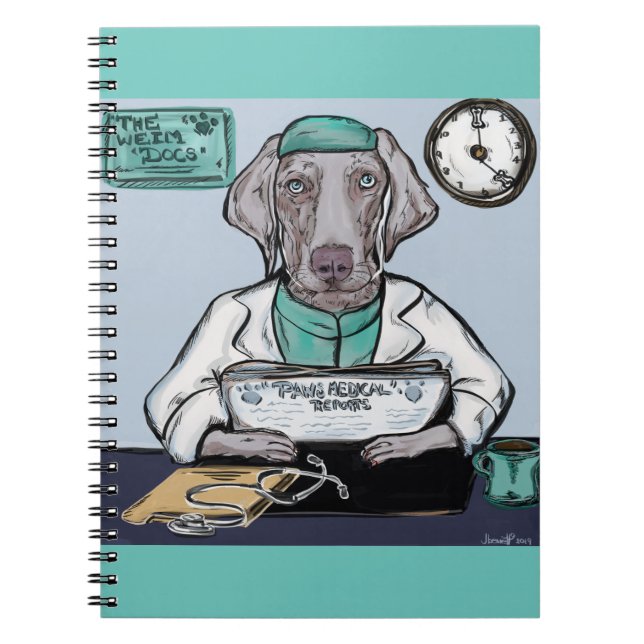 Weimaraner Notebook (Front)