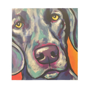 weimaraner notepad
