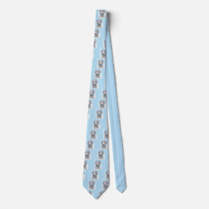 Weimaraner Painting - Cute Original Dog Art Tie