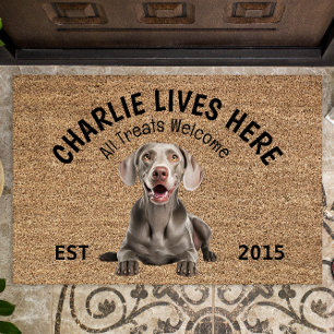 Weimaraner Personalised Dog Lover  Doormat