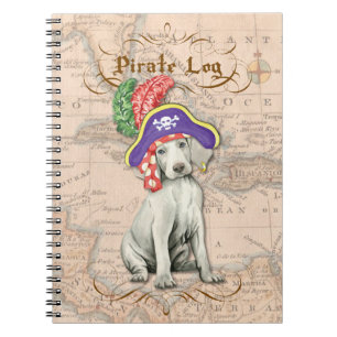 Weimaraner Pirate Notebook
