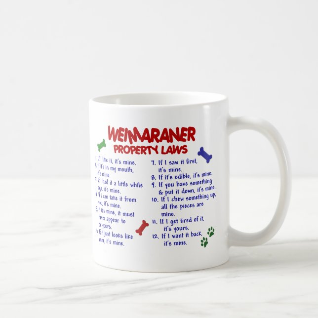 WEIMARANER PL2 COFFEE MUG (Right)