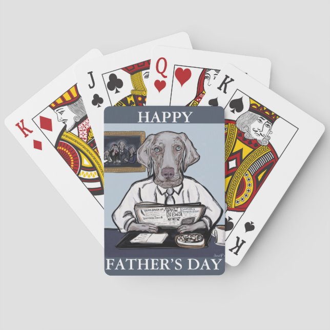 WEIMARANER PLAYING CARDS (Back)