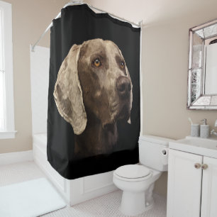 Weimaraner Portrait Shower Curtain